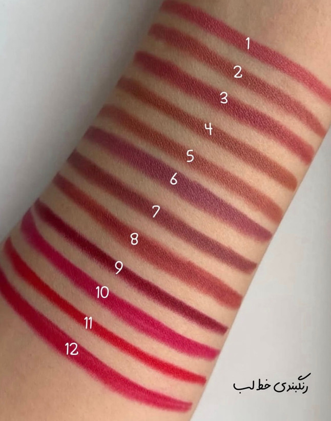 خط لب شمعی پیچی دراگون 12 رنگ (Dragon Lip Liner)