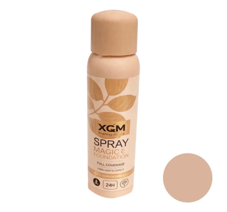 کرم پودر مایع spf15 ایکس کیو ام مدل Magic شماره 01 مناسب برای انواع پوست حجم 180 میلی لیتر