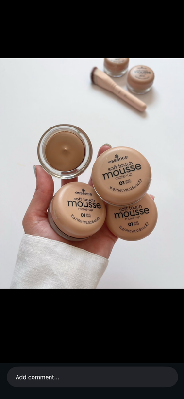 موسکرمپودر اسنس | Essence Soft Touch Mousse Make-Up